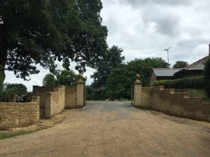 Sussex Sandstone gate piers