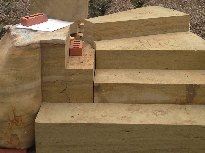Sussex Sandstone steps