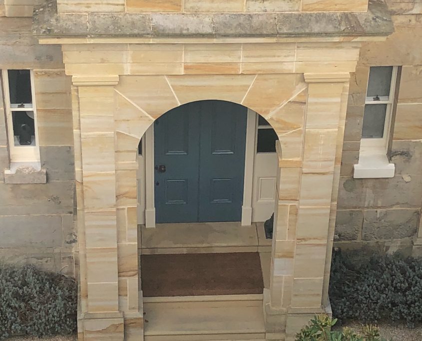 Stone porch