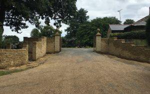 Sussex Sandstone gate piers