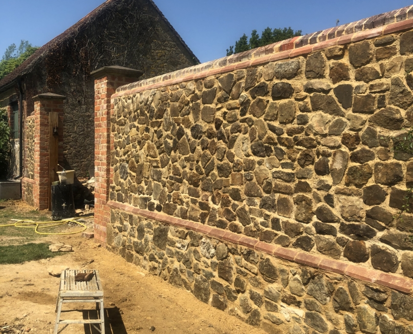 Walling by Stonemasons in Kent