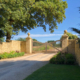 Stone gate piers