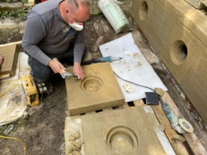 Stone carving