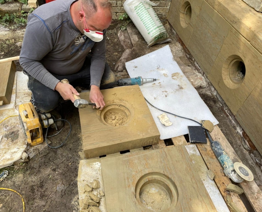 Stone carving